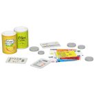 Lupilu / PlayTive PLASTIC 39 x 20 x 18 cm 46 részes, kreativitás és fantázia fejlesztő műanyag játék pénztárgép, kassza, kasszagép mikrofonnal, számológéppel, bankkártya terminállal, kézi szekkenner, LCD kijelzővel