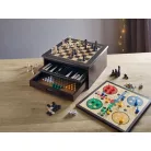 lupilu / PlayTive 10 az 1-ben klasszikus fa játék készlet, táblajáték gyűjtemény (Sakk, Triktrak , Dáma, Mancala, Tic-Tac-Toe, Csillaghalma, Kígyók és létrák, Ludó / Pachisi, Pasziánsz, Kockaroham)