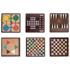 lupilu / PlayTive 10 az 1-ben klasszikus fa játék készlet, táblajáték gyűjtemény (Sakk, Triktrak , Dáma, Mancala, Tic-Tac-Toe, Csillaghalma, Kígyók és létrák, Ludó / Pachisi, Pasziánsz, Kockaroham)