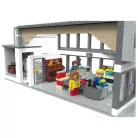 lupilu / PlayTive Clippys LIDL Store - LIDL áruház 929 részes építőkocka készlet 5 figurával, pénztárral, pékséggel, személyzeti helyiséggel és áruátvételi ponttal