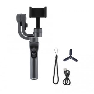   Rollei Steady Butler Mobile 4 Smartphone 3 tengelyes gimbal, 4000 mAh Bluetooth 5.3 mobiltelefon (okostelefon) stabilizátor, tripod állvánnyal (22932)